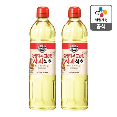 백설 건강발효 사과식초, 800ml, 7개