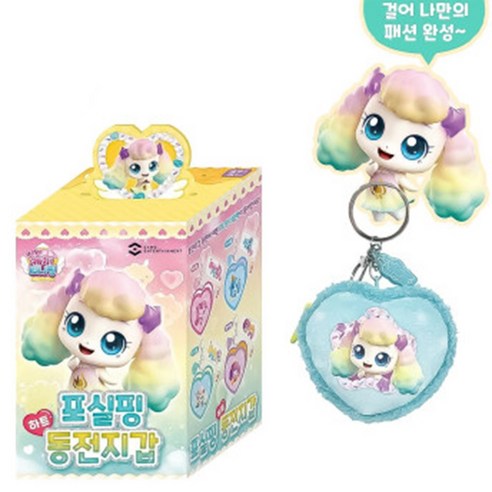 새콤달콤 캐치티니핑4 샤샤핑 하트 동전지갑, 1개