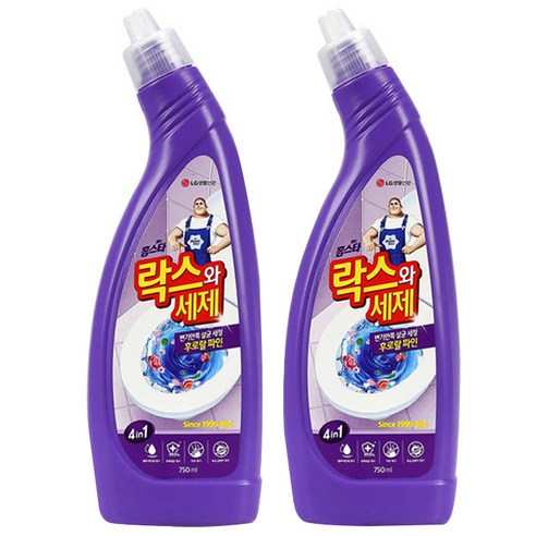 락스와세제 후로랄파인, 2개, 750ml