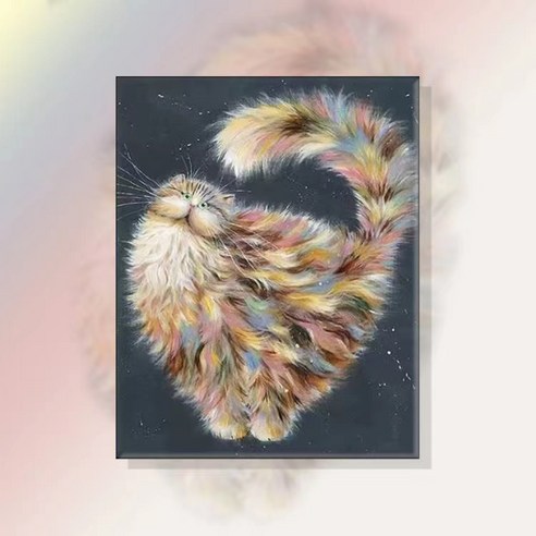 votgl diy페인팅 피포페인팅 명화그리기 그림그리기유화그리기세트40 x 50cm, 10폭포, 1개