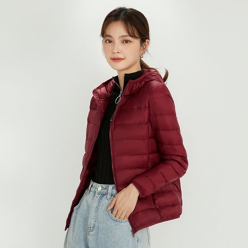 가을 겨울 새로운 재킷 여성 짧은 가벼운 따뜻한 후드 유행 대형 코트