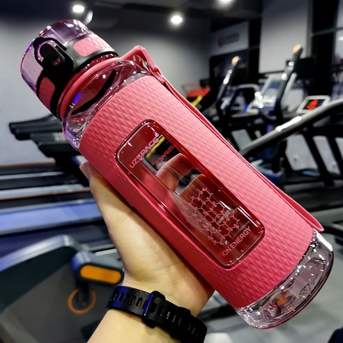MEIISEO대용량 스포츠 물통 다기능 물병 휴대용 스포츠 물통 대용량 보온병, 950ml Pink