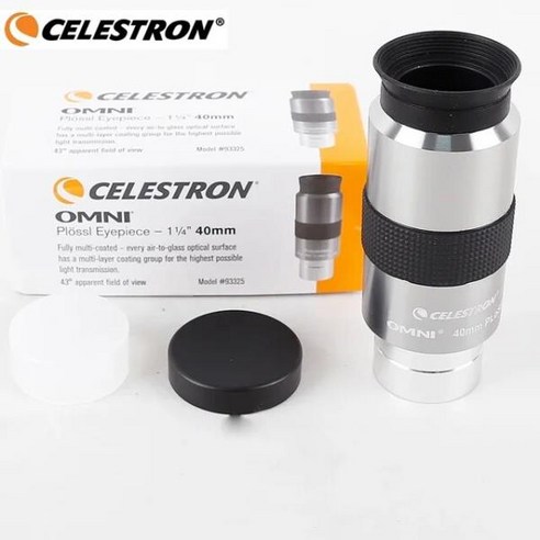 Celestron Omni HD 금속 2배 수찰경 및 32mm 40mm 렌즈 포함, 03 Celestron 40mm 접안렌즈