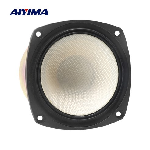 AIYIMA 1Pcs 4.5인치 미드레인지 베이스 사운드 스피커 4옴 30W 알루미늄 프레임 서브우퍼 오디오 스피커 ONKYO 홈 오디오용