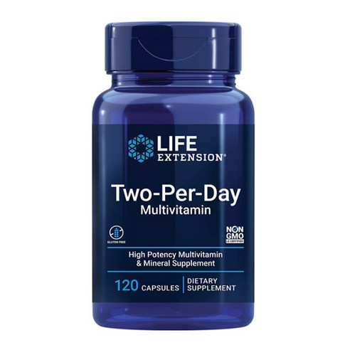 라이프 익스텐션 투퍼데이 120 캡슐 Life Extension Two-Per-Day 120 Capsules, 1개, 120캡슐