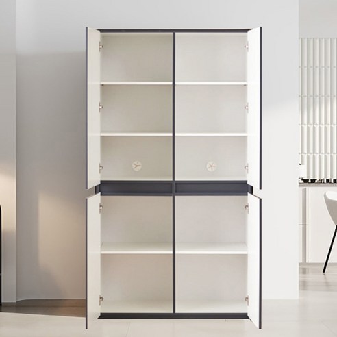 세련된 디자인과 뛰어난 수납력을 가진 주방 수납장