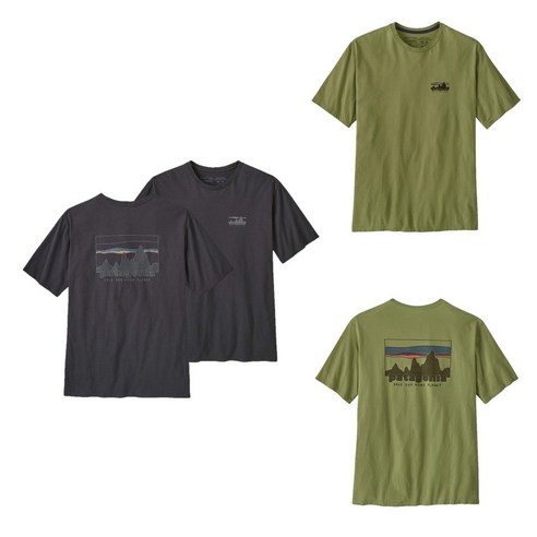 [매장정품] 파타고니아 남성 반팔 티셔츠 기본티 반팔티 멘즈 스카이라인 오가닉 P5GH