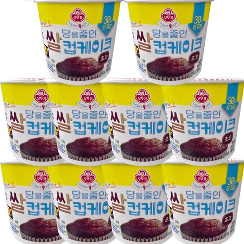 오뚜기 달걀 하나 톡 넣는 쌀컵케이크 초코