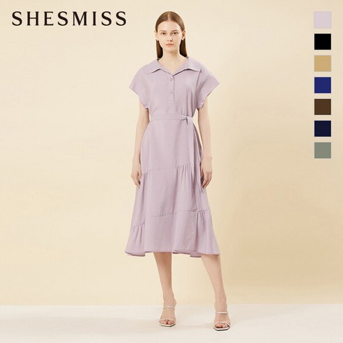 [쉬즈미스(SHESMISS)] [쉬즈미스] 사선 셔링 원피스_SWWOPN22150 쉬즈미스원피스