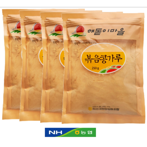 농협 볶음콩가루 (국내산 1등급콩만 사용) 당일생산 배송 강원도산, 250g, 4개