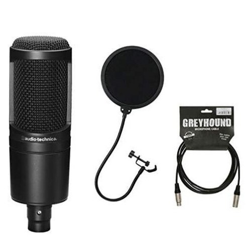 audio-technica AT2020 (마이크 케이블 팝 필터 포함) 콘덴서 마이크