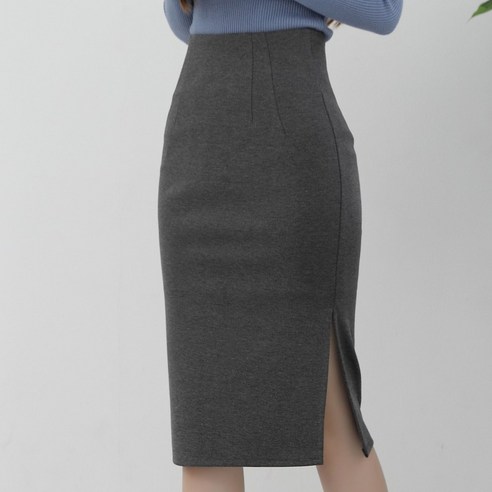 이푼아이 S~3XL 자체제작 양옆트임 H라인 스판 펜슬 롱 스커트 13COLOR