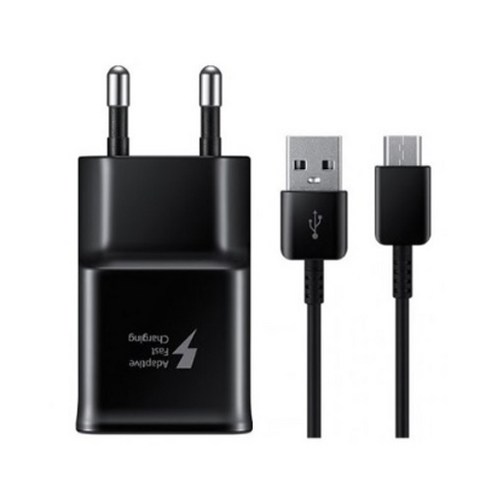 Samsung Electronics USB C-type Quick Travel Cell Phone Charger EP-TA20, Black, 1 ea
