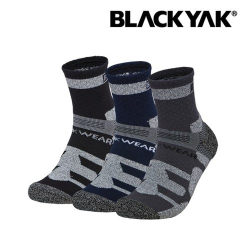 블랙야크 워크웨어 S-V존 등산양말 3족세트중목양말 스포츠 트레킹 작업 군인양말