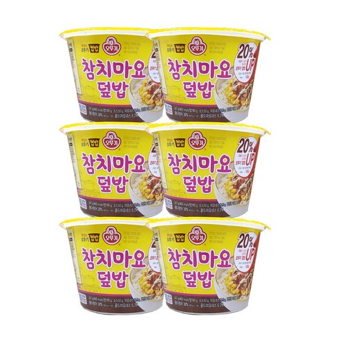 <올따옴> 오뚜기 맛있는 컵밥 참치마요덮밥 247g 6입, 6개