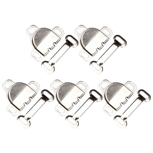 5pcs 금속 바지 패스너 허리 조임쇠 걸쇠 의류 공예 고정 도구 브래지어 후프 액세서리, 스타일 8 실크, 작은, 구리