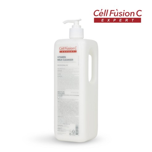 칙칙한 피부톤, 이제 안녕! 대용량 비타민 클렌저로 매일 맑게! 셀퓨전씨클렌징밀크