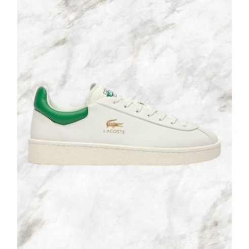 라코스테 LACOSTE 남성 베이스샷 프리미엄 레더 스니커즈 화이트