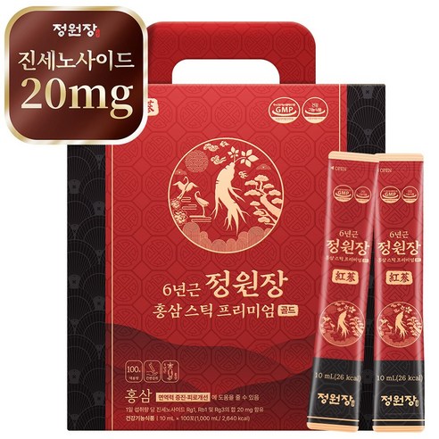 정원장 6년근 홍삼스틱 프리미엄 골드 100p, 1개, 1000ml