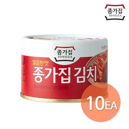 종가집 깔끔한 맛 (캔)김치 160g *10개, 10개