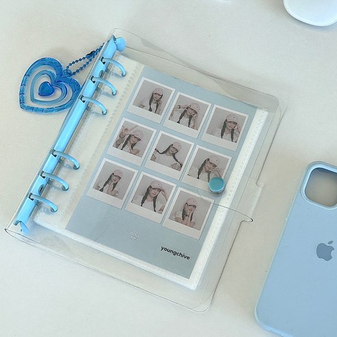 바인더룸 클리어블루 네컷사진 대용량 앨범 6공바인더, 반반형 (50매) bt21콜렉트북 바인더룸 클리어블루 네컷사진 대용량 앨범 6공바인더, 반반형 (50매) bt21콜렉트북