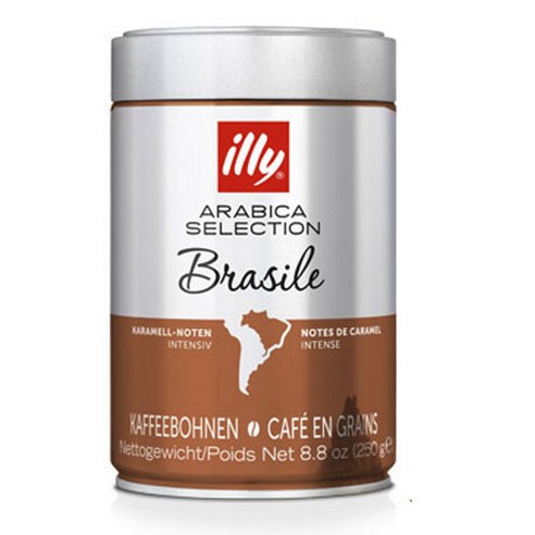 일리 브라질 아라비카 셀렉션 카라멜 노트 인텐스 커피 빈, 250g, 홀빈(분쇄안함), 1개