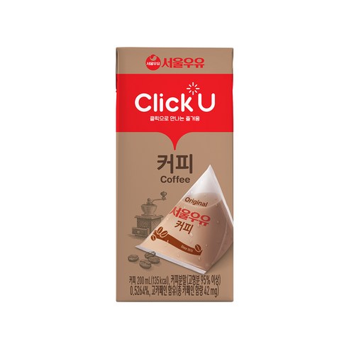 서울우유 클릭유 커피, 200ml, 12개