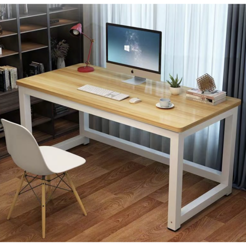 쇼엔 사무실 책상 컴퓨터 테이블 멀티책상 1200 1600, 화이트프레임+우드상판