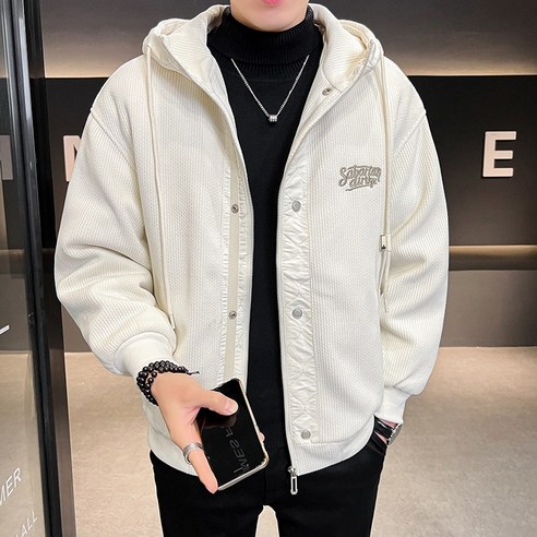 Cold Fly 남성 겨울 방풍 보온 방한 패딩 90% 화이트 오리털