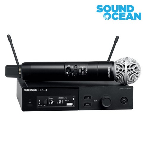 슈어 무선마이크 SHURE Wireless Microphone, SLXD24/SM58(무선 핸드)