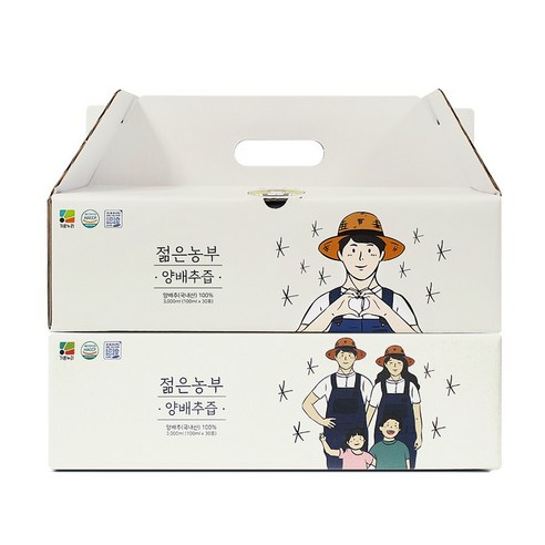 푸릇담 젊은농부 양배추즙, 3000ml, 2개