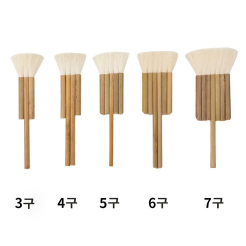 자연의 숨결을 담아 예술혼을 깨우는, 천연 양모 연필붓 일월오봉도