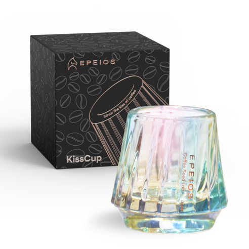 EPEIOS 에페이오스 테이스팅잔 키스컵 에스프레소 샷잔 + 기프트박스, 1세트, 오로라