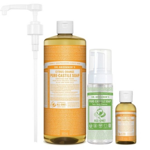 닥터브로너스 캐스틸 솝 클렌저 시트러스 오렌지 950ml + 60ml 1팩 추가 닥터브로너스시트러스 닥터브로너스 캐스틸 솝 클렌저 시트러스 오렌지 950ml + 60ml 1팩 추가 닥터브로너스시트러스