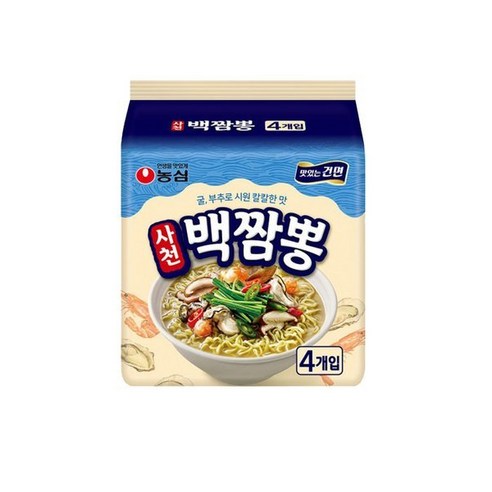 농심 사천 백짬뽕94g(4입)X1개, 4개