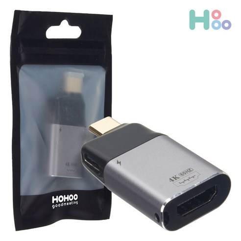 USB C타입 HDMI 미니 변환 젠더 TV연결 미러링 C2HP, 1개, 48mm