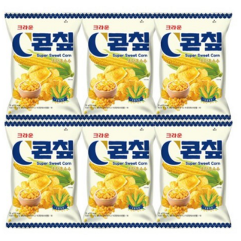 콘칲 초당 옥수수, 70g, 6개