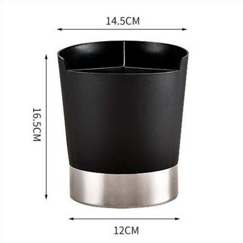 예스마켓 원형 다용도 스트로우 빨대 디스펜서, 블랙, 1개