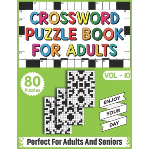 Crossword Puzzle Book For Adults: Quick Daily 80 Fun and Relaxing ...