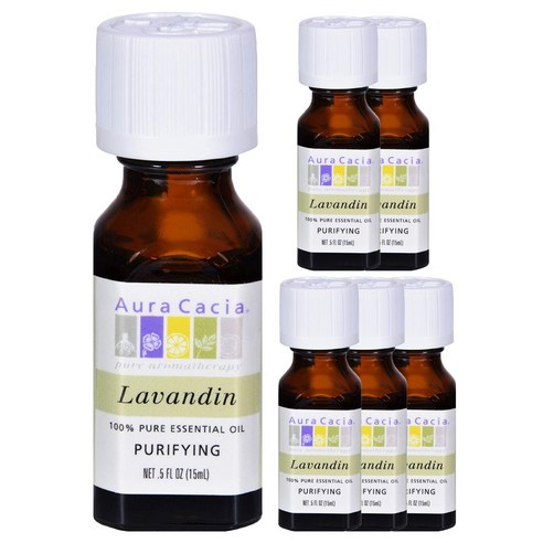 아우라카시아 퓨어 에센셜 오일 퓨리파잉 라벤더, 15ml, 6개