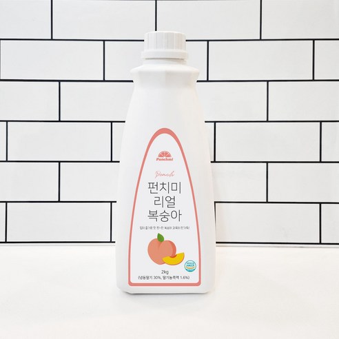 펀치미 복숭아 리얼 베이스 대용량, 5개, 2kg