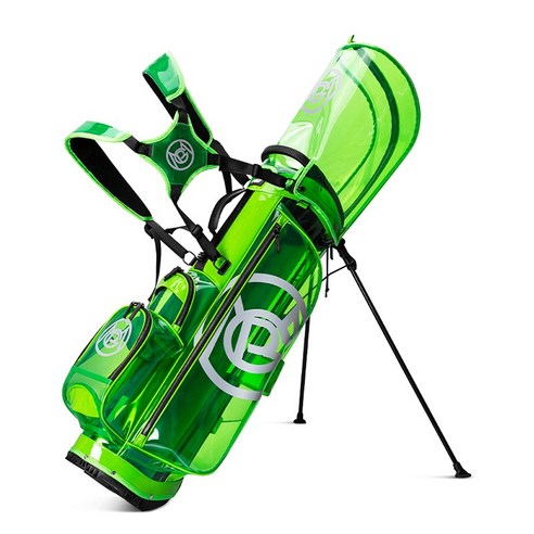 THINER 골프백 남성여성 경량골프백 투명 방수, 녹색