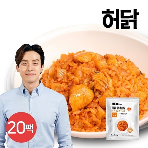 허닭 닭가슴살 깍두기 곤약볶음밥 250g, 16개