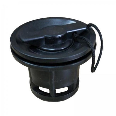 2-4pack 카약 에어 밸브 6 홀 풍선 보트 뗏목 밸브 어댑터 Sutrdy Black, 검은 색, PVC