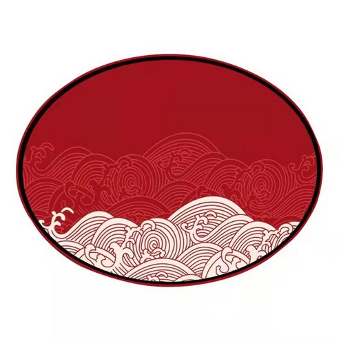 신중식 원형 카펫 중국풍 거실 침실 원형 카펫 빨간색 앞길 금국풍 차 탁자 침대 옆 카펫, 상운