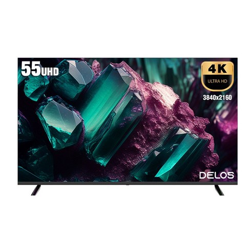 델로스 55인치 UHD LED 4K TV 에너지 1등급 고화질, 고객직접설치, 스탠드형, DA5500D, 138cm TV/영상가전