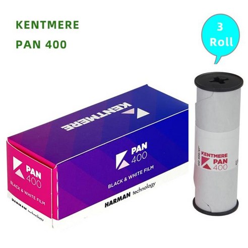 켄트미어 팬 400 B W 블랙 앤 화이트 롤 필름 IOS400 네거티브 레트로 롤 3 5 롤 20mm, 02 C