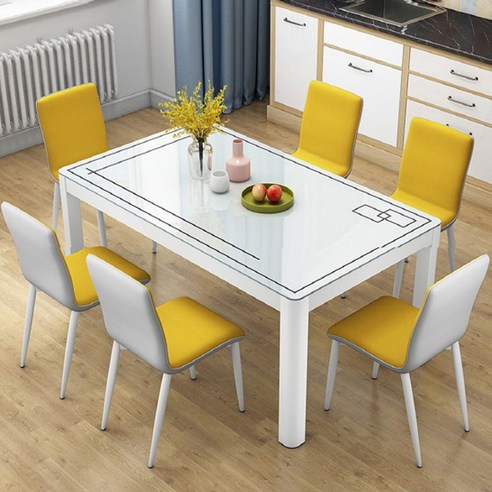 XML 6인용 4인용 식탁세트: 현대적인 홈 스타일에 필수적인 탁월한 선택