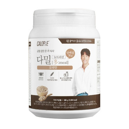 칼로바이 다밀 뉴트리션 대용량 식사대용 단백질쉐이크 오곡맛, 560g, 2개