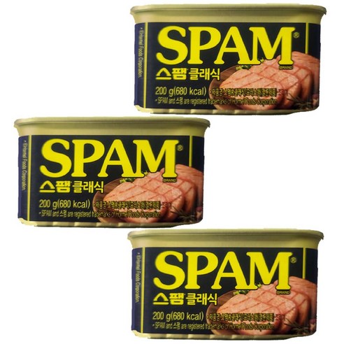 스팸 클래식, 200g, 3개